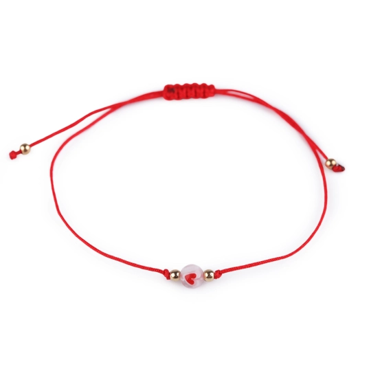 Náramok shamballa srdiečko - 1 ks | Mimib