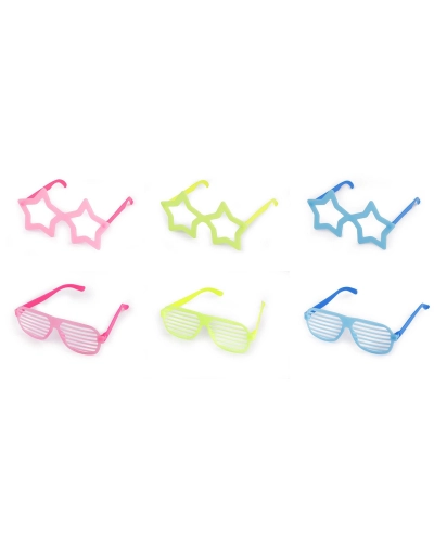 Párty / karnevalové okuliare neónové svietiace v tme - 1 ks | Mimib