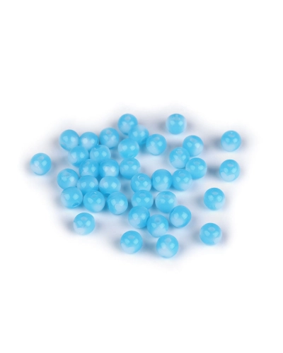 Plastové korálky Ø8 mm so srdiečkom - 10 g | Mimib