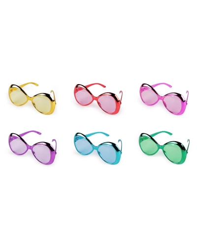 Párty / karnevalové okuliare veľké metalické - 1 ks | Mimib