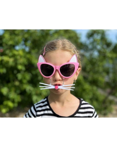 Párty / karnevalové okuliare mačka s ňufákom - detské - 1 ks | Mimib