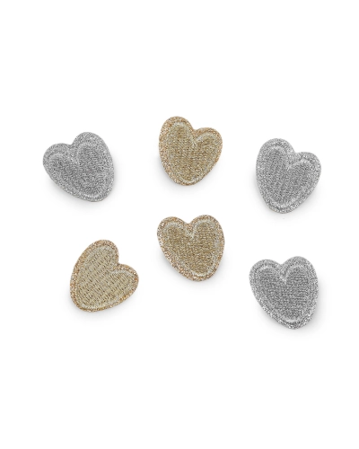 Nažehľovačka srdce s lurexom - 10 ks | Mimib
