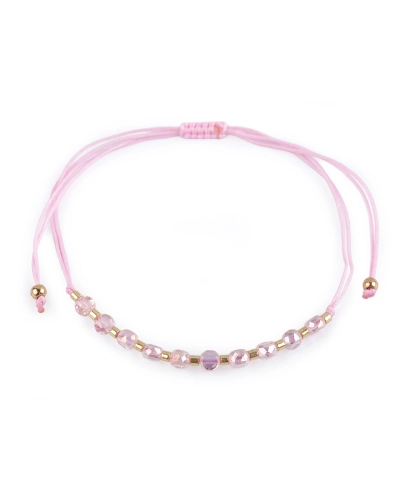 Náramok shamballa brúsené korálky s AB efektom - 1 ks | Mimib