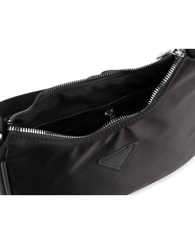 Kabelka nylonová 2v1 so striebornou retiazkou 26x16 cm - 1 ks | Mimib