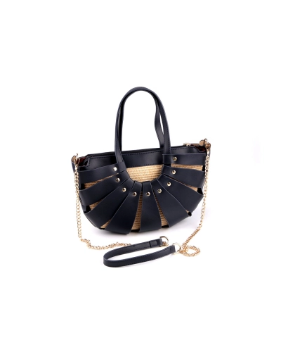 Letná kabelka so slamovou štruktúrou 35x20 cm - 1 ks | Mimib