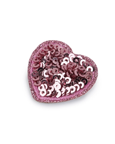 Nažehlovačka srdca s flitrami - 10 ks | Mimib