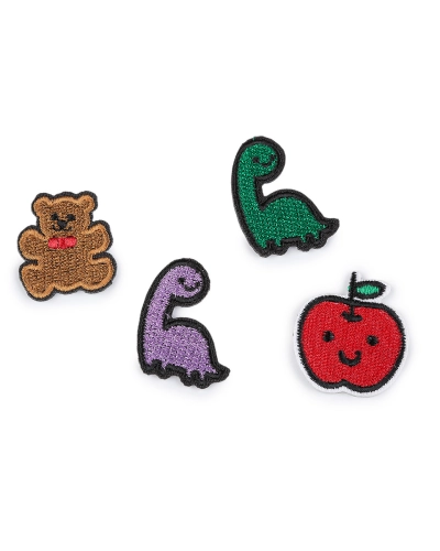 Nažehlovačka medvedík, dinosaurus, jablko - 10 ks | Mimib