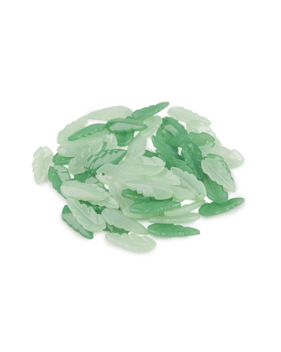 Plastové korálky lístočky - 20 g | Mimib