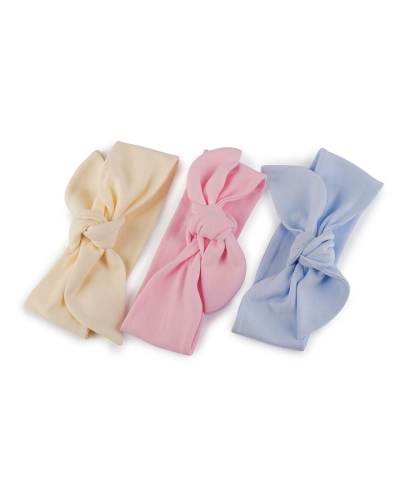 Bavlnená čelenka pre bábätko - uzol - 1 ks | Mimib