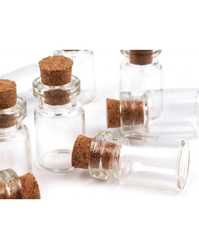 Üvegfiola 13x25 mm dugóval | Mimib