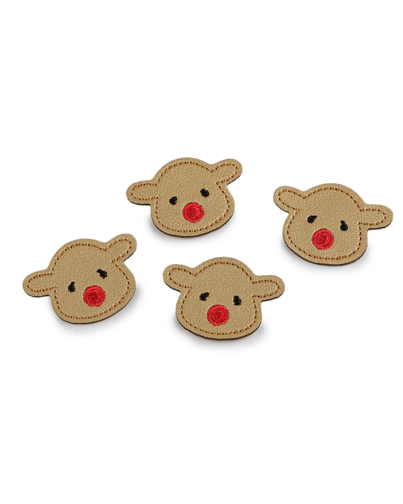 Nažehlovačka z eko kože sob, medvedík, psík - 10 ks | Mimib