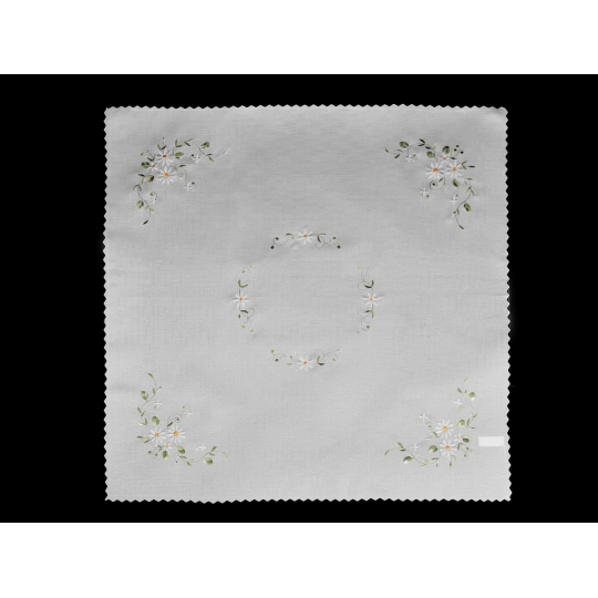 Obrus textilný vyšívaný 86x86 cm - 1 ks | Mimib