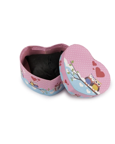 Darčeková krabička srdce sova 11,5x10 cm - 1 ks | Mimib