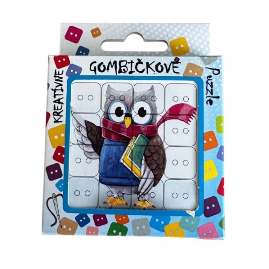 Gombkivarró Puzzle – Bagoly | Mimib