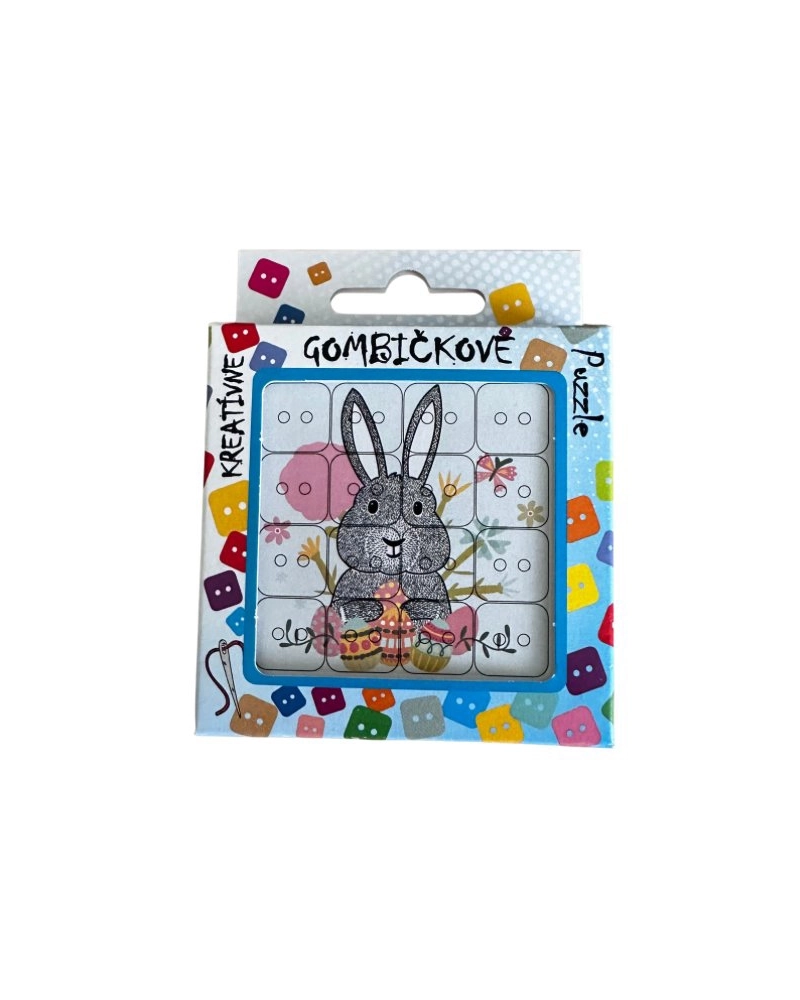 Gombkivarró Puzzle – Nyuszi | Mimib