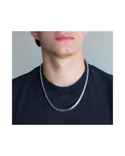 Pánska retiazka / reťaz z nerezovej ocele hrubšia - 1 ks | Mimib