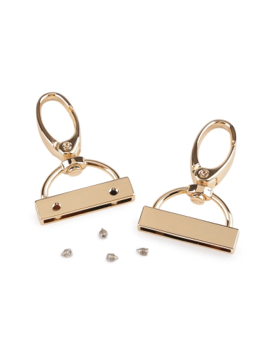 Karabína s koncovkou na popruh šírka 30 mm - 2 ks | Mimib