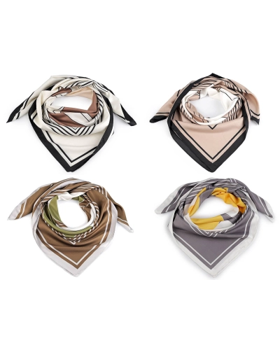 Saténová šatka 90x90 cm - 1 ks | Mimib