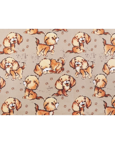 Bavlnená látka / plátno psík - 1 m | Mimib
