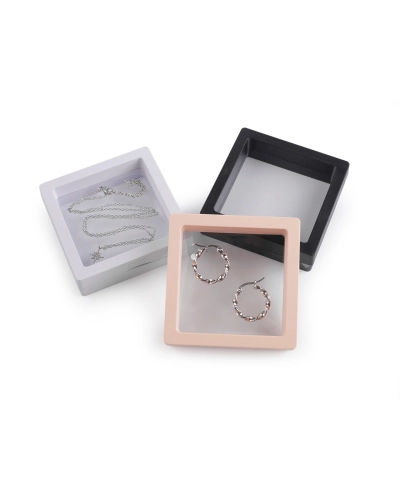 Rámček / krabička s priehľadnou fóliou k originálnemu darčekovému baleniu 7x7 cm - 1 ks | Mimib