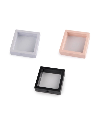 Rámček / krabička s priehľadnou fóliou k originálnemu darčekovému baleniu 7x7 cm - 1 ks | Mimib