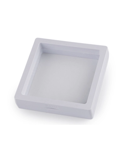 Rámček / krabička s priehľadnou fóliou k originálnemu darčekovému baleniu 9x9 cm - 1 ks | Mimib