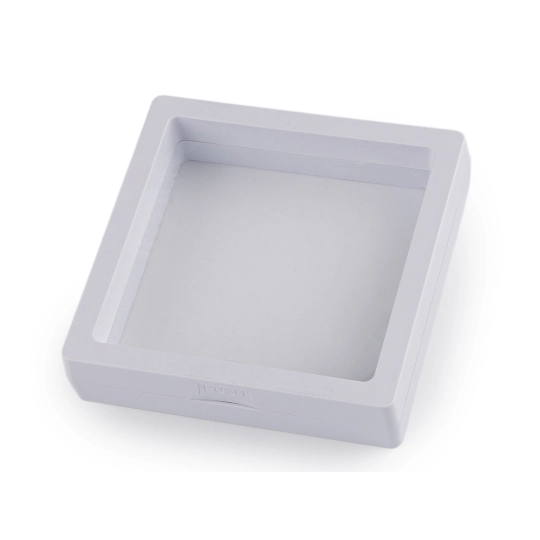 Rámček / krabička s priehľadnou fóliou k originálnemu darčekovému baleniu 9x9 cm - 1 ks | Mimib