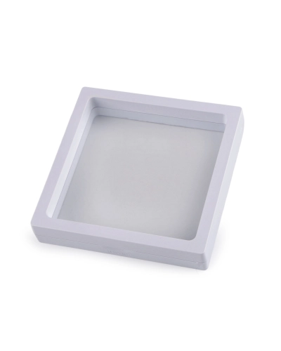 Rámček / krabička s priehľadnou fóliou k originálnemu darčekovému baleniu 11x11 cm - 1 ks | Mimib