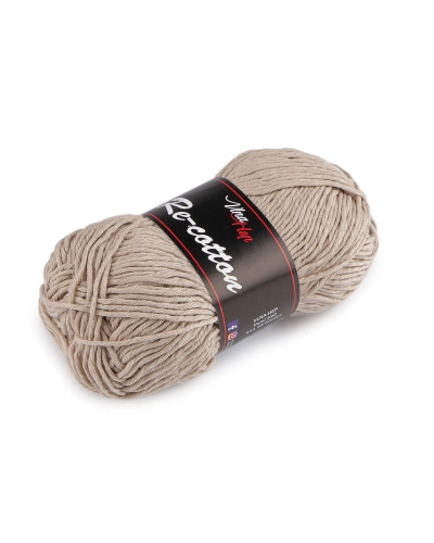 Bavlnená pletacia priadza Re-Cotton 50 g - 1 ks | Mimib