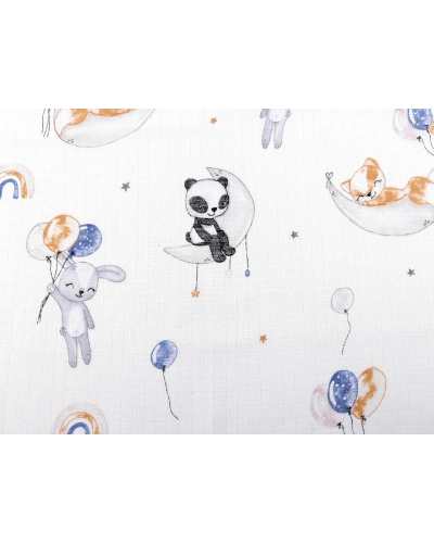 Bavlnená plienkovina / mušelín zvieratká - 1 m | Mimib