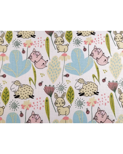 Bavlnená plienkovina / mušelín zvieratká - 1 m | Mimib