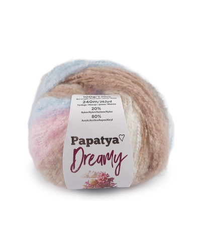 Pletacia priadza Papatya Dreamy 100 g - 1 ks | Mimib