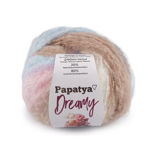 Pletacia priadza Papatya Dreamy 100 g - 1 ks | Mimib