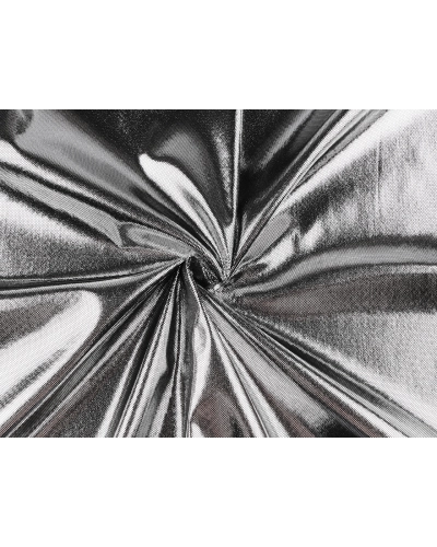 Strečový úplet s metalickým efektom - 1 m | Mimib