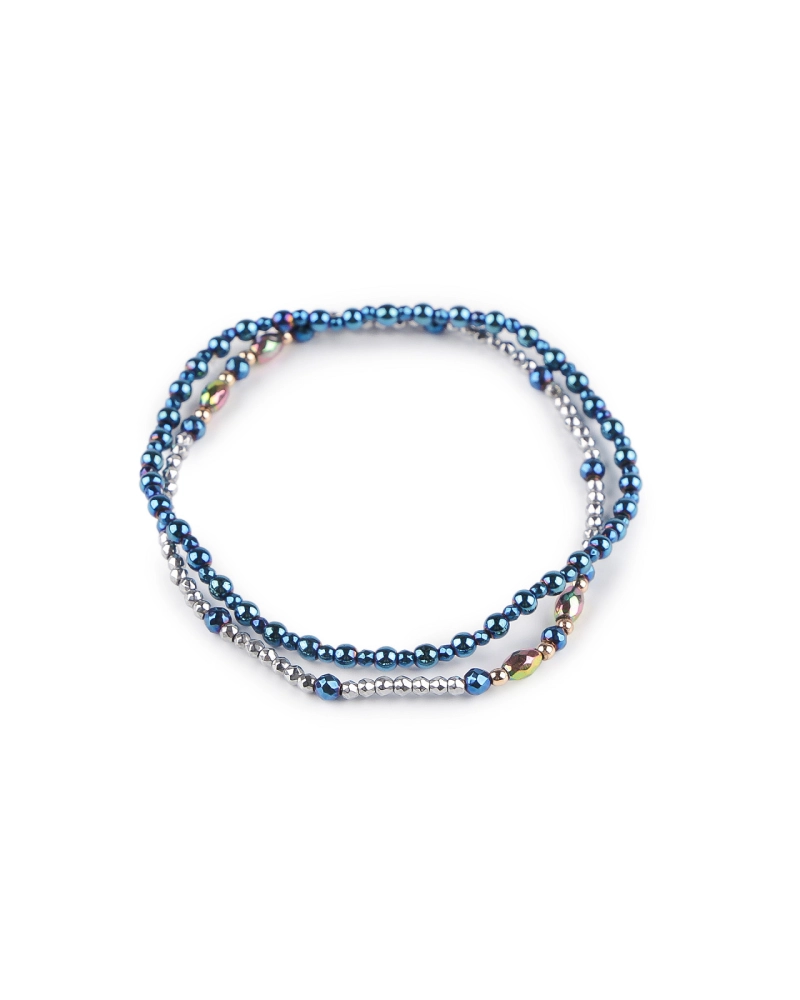 Pružné náramky z hematitu sada 2 ks - 1 sada | Mimib