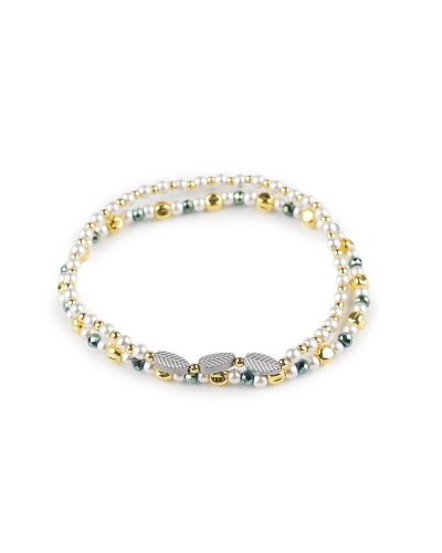 Pružné náramky z hematitu sada 2 ks - 1 sada | Mimib