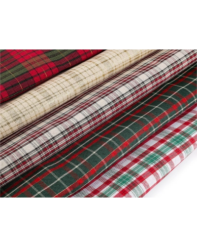 Vianočná dekoračná metráž káro s lurexom - 1 m | Mimib