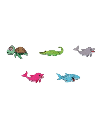 Nažehlovačka korytnačka, krokodíl, delfín, žralok - 1 ks | Mimib