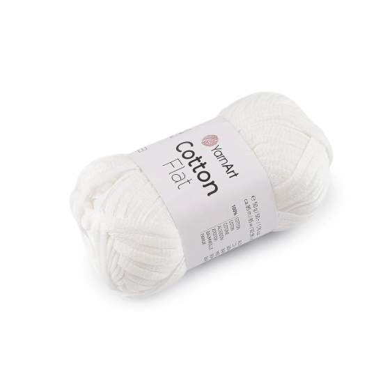 Bavlnená pletacia priadza Cotton Flat 50 g - 1 ks | Mimib