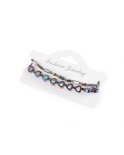 Pružné náramky z hematitu sada 2 ks - 1 sada | Mimib