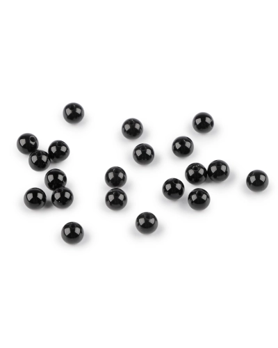 Onyx syntetický, minerálne korálky Ø4 mm - 20 ks | Mimib