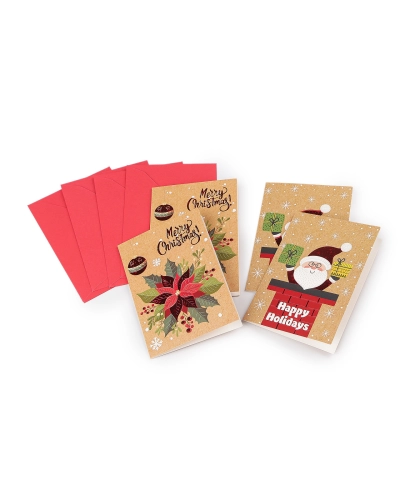 Mini vianočné prianie s obálkou sada 4 ks - 1 sáčok | Mimib