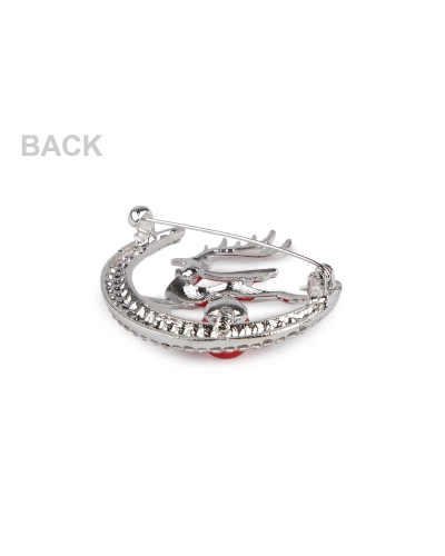 Brošňa s brúsenými kamienkami jeleň - 1 ks | Mimib