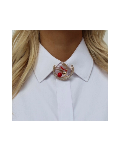 Brošňa s brúsenými kamienkami jeleň - 1 ks | Mimib