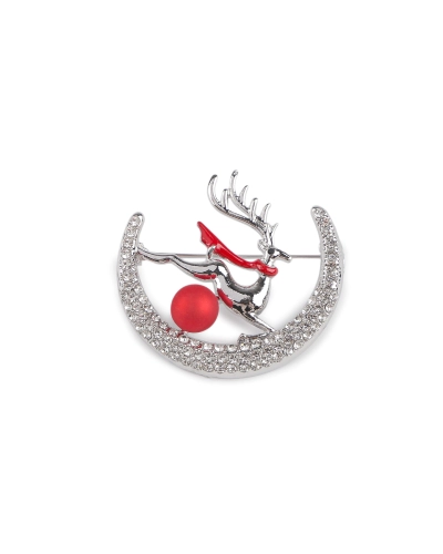 Brošňa s brúsenými kamienkami jeleň - 1 ks | Mimib