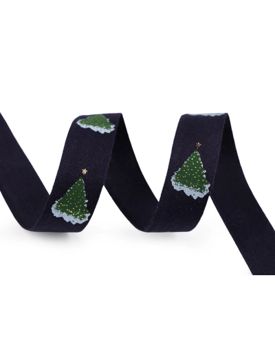 Bavlnená stuha šírka 15 mm vianočná - 22.5 m | Mimib