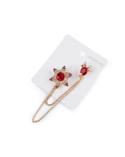 Brošňa / spona dragoun s brúsenými kamienkami - 1 ks | Mimib