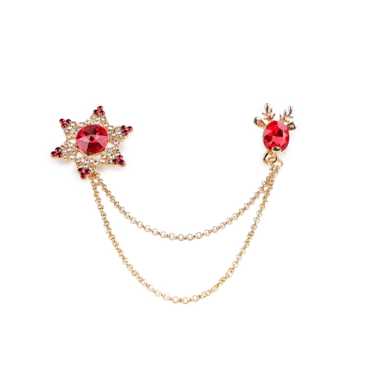 Brošňa / spona dragoun s brúsenými kamienkami - 1 ks | Mimib