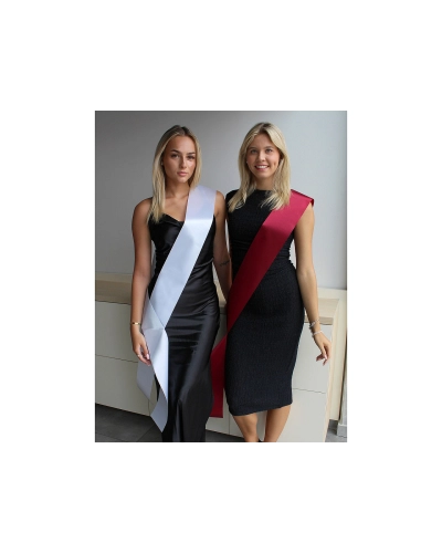 Stuha na výrobu šerpy, mašieľ o šírke 12 cm,  vhodná na písanie textu a potlače - 1 m | Mimib