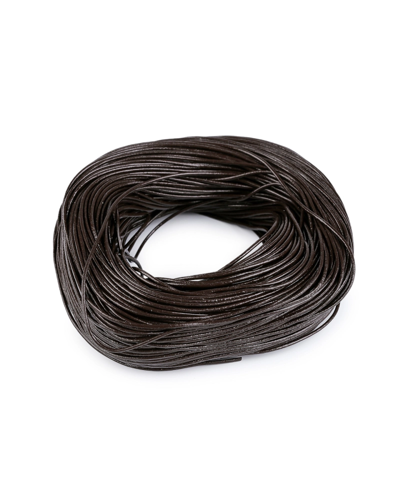 Kožená šnúrka okrúhla Ø2 mm metráž - 1 m | Mimib